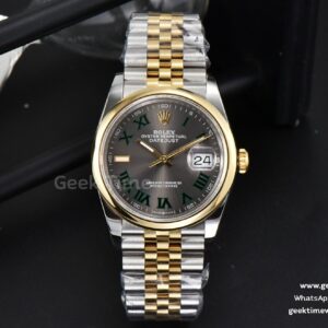 DateJust 36mm YG/SS BPF YG-Palm-Zifferblatt Oyster-Armband A2824