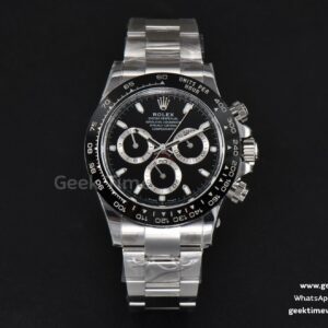 Daytona 116500 BTF Black Ceramic Black Dial SS Bracelet 4130