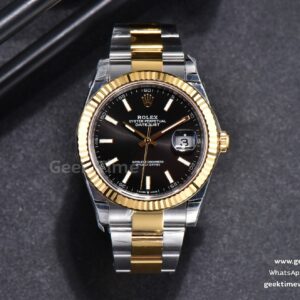 DateJust 41mm 126333 YG/SS VSF Fluted Bezel Black Dial Oyster Bracelet VS3235