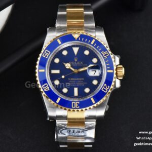 Submariner 116613 LB 40mm YG/SS Clean CF Blue Ceramic Blue Dial YG/SS Bracelet VR3130