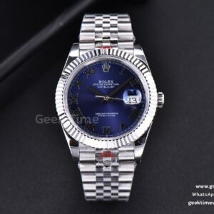 DateJust 41mm SS GMF Blue Dial Roma Marker Fluted Bezel Jubilee Bracelet VR3235