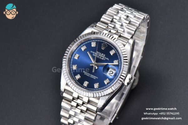 DateJust 36MM 904L VSF Blue Dial Diamond Marker Jubilee VS3235