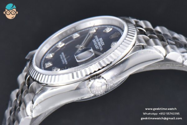 DateJust 36MM 126234 904L VSF Blue Dial Diamond Marker Jubilee Bracelet VS3235 - Image 11