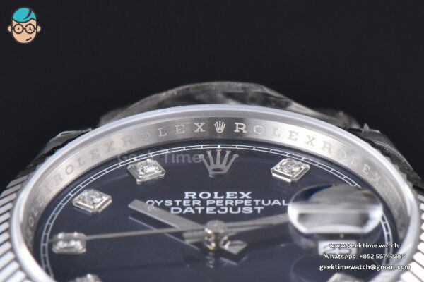 DateJust 36MM 904L VSF Blue Dial Diamond Marker Jubilee VS3235 - Image 12