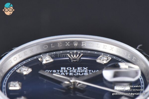 DateJust 36MM 126234 904L VSF Blue Dial Diamond Marker Jubilee Bracelet VS3235 - Image 12