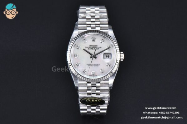 DateJust 36MM 126234 Clean CF MOP Dial Diamond Marker Jubilee Bracelet VR3235 - Image 2