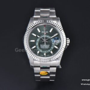 Sky-Dweller 326934 42mm ZF 904L Green Dial SS Bracelet A2824