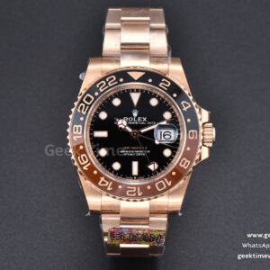 GMT-Master II Rootbeer 126715 CHNR 40mm Clean CF schwarz-braune Keramik Oyster-Armband DD3285