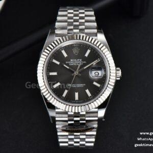 DateJust 41mm 126334 Clean CF Gray Dial Lume Marker Jubilee Bracelet VR3235