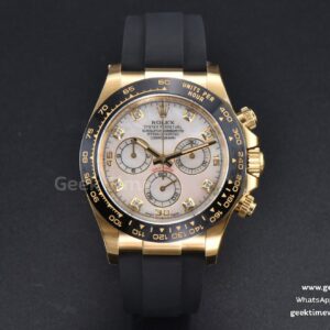 Daytona 116518 YG Clean CF MOP Dial Diamond Marker Oysterflex Strap A4130