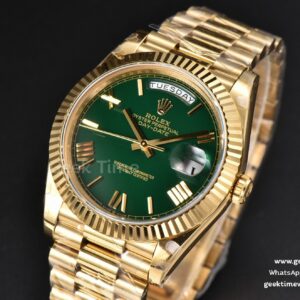 DayDate 40mm 904L BPF YG Green Dial YG Bracelet A2836