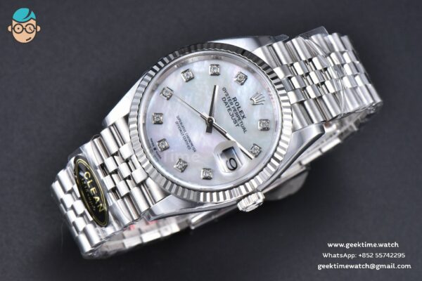 DateJust 36MM 126234 Clean CF MOP Dial Diamond Marker Jubilee Bracelet VR3235 - Image 4