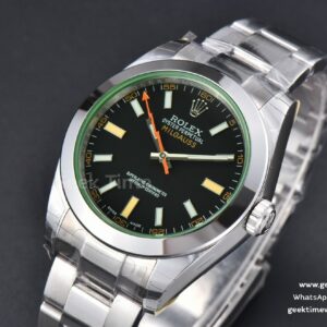 Milgauss 116400 GV 40mm 904L GSF Black Dial SS Bracelet SA3131