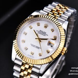 Datejust 41mm YG/SS GMF White Dial diamond Marker Fluted Bezel Jubille Bracelet VR3235
