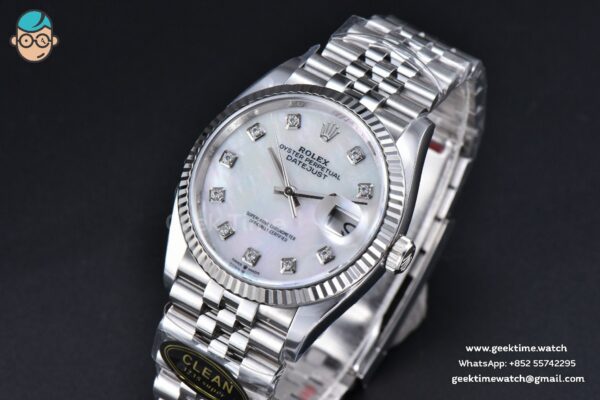 DateJust 36MM 126234 Clean CF MOP Dial Diamond Marker Jubilee Bracelet VR3235