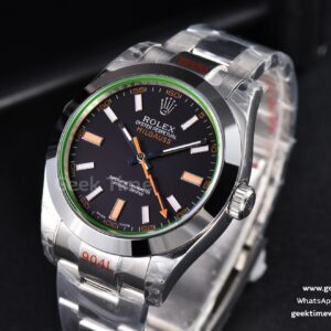 Milgauss 116400 40mm 904L GMF Black Dial SS Bracelet SH3131