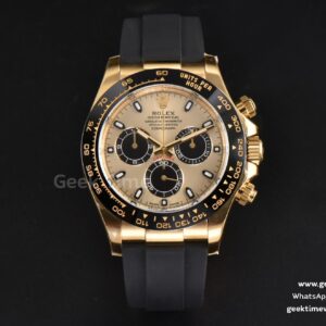 Daytona 116518 Clean CF Ceramic YG Dial Black Subdial Oysterflex Strap SA4130