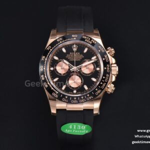 Daytona 116515 RG APSF Black Dial Ceramic Bezel Lume Marker Oysterflex Strap Tungsten Version SH4130