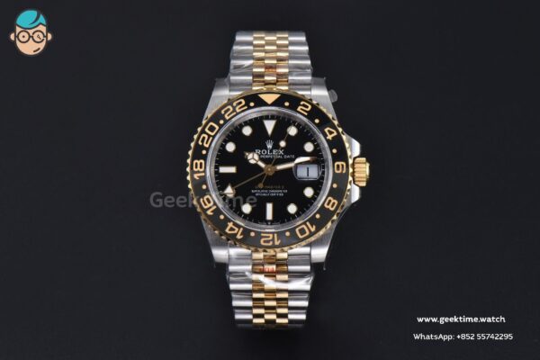 GMT Master II 126713 40mm GMF 904L YG/SS Black/Gray Bezel Black Dial Jubilee Bracelet SH3285 - Image 2