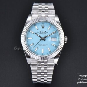 DateJust 41mm 126334 BPF Fluted Bezel Ice Blue Dial Jubilee Bracelet VR3235