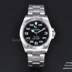 AirKing 126900 40mm GMF Black Dial On SS Bracelet A2824