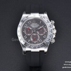 Daytona 116509 904L Clean CF Gray Dial Digital Marker Oysterflex Strap SA4130 V2