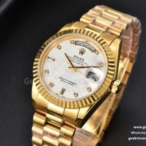 Daydate 36MM GMF YG Meteorite Dial Diamond Marker YG Bracelet A3235