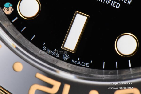 GMT Master II 126713 40mm GMF 904L YG/SS Black/Gray Bezel Black Dial Jubilee Bracelet SH3285 - Image 8