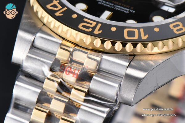 GMT Master II 126713 40mm GMF 904L YG/SS Black/Gray Bezel Black Dial Jubilee Bracelet SH3285 - Image 11