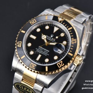 Submariner 126613 LN 41mm 904L Clean CF Black Ceramic Black Dial YG/SS Bracelet VR3235