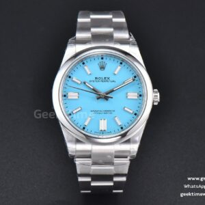 Oyster Perpetual 124300 41mm VSF 904L Tiffany-Zifferblatt Oyster-Armband VS3235