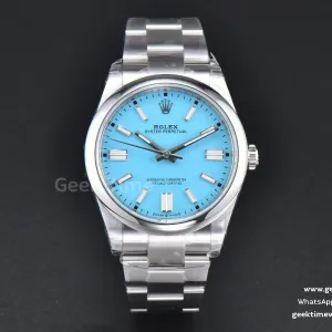 Oyster Perpetual 124300 41mm VSF 904L Tiffany-Zifferblatt Oyster-Armband VS3235