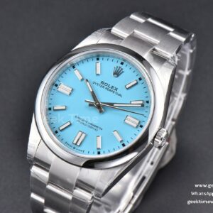 Oyster Perpetual 124300 41mm VSF 904L Tiffany Dial Oyster Bracelet VS3235