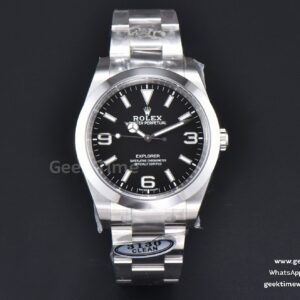 Explorer I 214270 39mm 904L Clean CF Black Dial SS Bracelet VR3230
