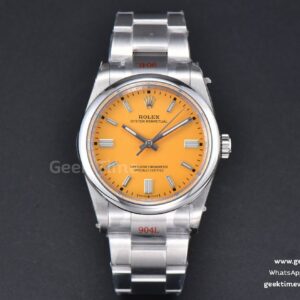 Oyster Perpetual 126000 36mm 904L GMF gelbes Zifferblatt SS-Armband VR3230