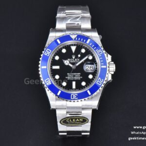 Submariner 126619 LB 904L Clean CF 41mm Ceramic Blue Dial SS Bracelet VR3235