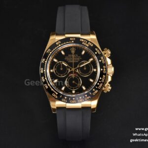 Daytona 116518 Clean CF Ceramic Black Dial Oysterflex Strap SA4130