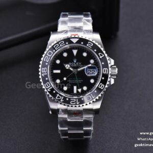GMT Master V9F 116710LN schwarzes Zifferblatt schwarze Lünette Oyster-Armband