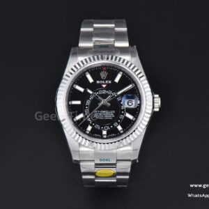Sky-Dweller 326934 42mm ZF 904L Black Dial SS Bracelet A2824