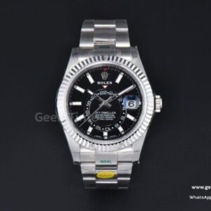 Sky-Dweller 326934 42mm ZF 904L Black Dial SS Bracelet A2824