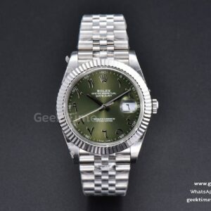 DateJust 41mm 126334 BPF Olive Green Arabic Dial Jubilee Bracelet A2824