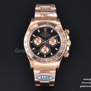 Daytona 116505 RG Clean CF 40mm Black Dial RG Subdials RG Bracelet 4130