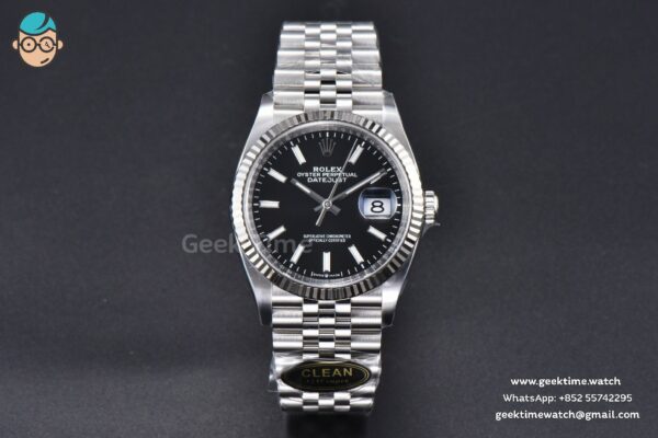 DateJust 36MM 126234 Clean CF Black Dial Jubilee Bracelet VR3235 - Image 2