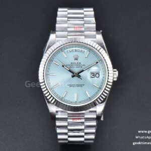 Day-Date 40mm GMF Ice Blue Dial Lume Marker President Bracelet A3235