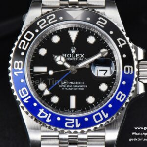 GMT-Master II Batman 126710 BLNR Clean CF schwarz-blaue Keramik Jubilee-Armband DD3285 V3