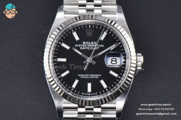 DateJust 36MM 126234 Clean CF Black Dial Jubilee Bracelet VR3235 - Image 3