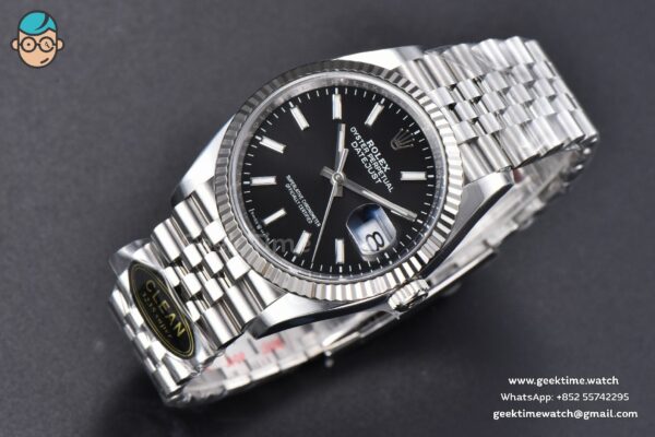 DateJust 36MM 126234 Clean CF Black Dial Jubilee Bracelet VR3235 - Image 4