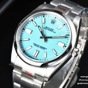 Oyster Perpetual 124300 41mm EWF Tiffany Dial SS Bracelet A3230