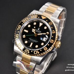 GMT Master II 116713 YG/SS 904L 40mm Clean CF Black Dial Oyster Bracelet VR3186