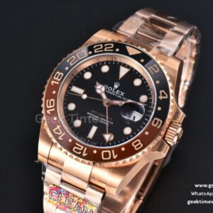 GMT-Master II 126715 Rootbeer CHNR 40mm Clean CF Black/Brown Ceramic Oyster Bracelet DD3285